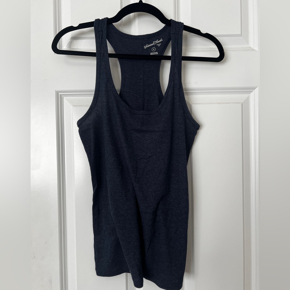 Universal Thread Navy and White Fitted Sleeveless Tank Tops - Picture 4 of 5